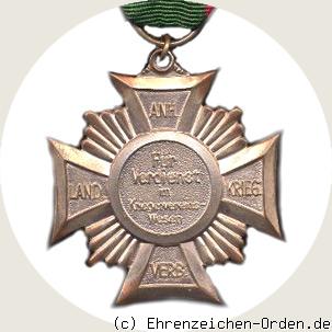 Verdienstkreuz Kriegerbund Anhalt 2. Klasse Rückseite