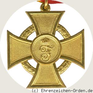 Kreuz für freiwillige Kriegshilfe 1914 mit Eichenkranz Rückseite