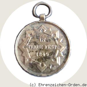 Denkzeichen für das Jahr 1849 Rückseite