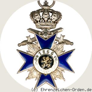 Militär-Verdienstorden Kreuz 4.Klasse mit Krone und Schwertern Rückseite