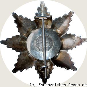 Orden Heinrich des Löwen Bruststern zur 1. Klasse Rückseite