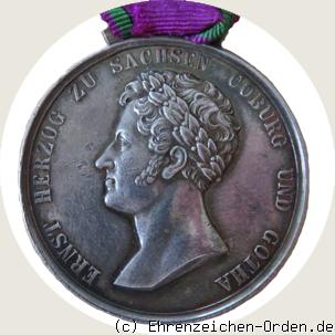 Silberne Verdienstmedaille des Herzoglich Sachsen-Ernestinischen Hausordens Herzog Ernst