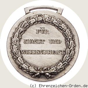 Silberne Verdienstmedaille für Kunst und Wissenschaft 1905 Rückseite