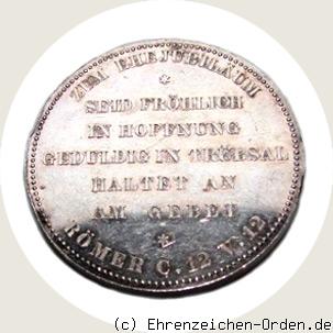 Ehejubiläums-Medaille zur goldenen Hochzeit 1879 Rückseite