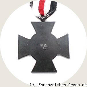 Ehrenkreuz des 1.Weltkrieges – Hinterbliebenenkreuz Rückseite
