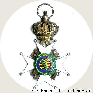 Herzoglich Sachsen-Ernestinischer Hausorden Ritterkreuz 2.Klasse Rückseite