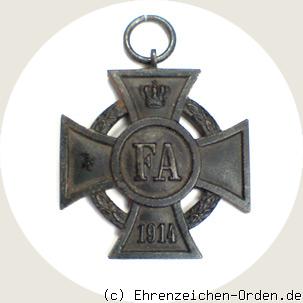 Friedrich August Kreuz 2.Klasse 1914