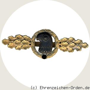 Frontflugspange für Aufklärer in Gold