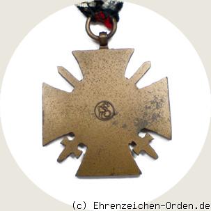 Ehrenkreuz des 1.Weltkrieges – Frontkämpferkreuz Rückseite
