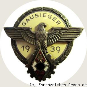 Ehrenzeichen Gausieger im Reichsberufswettkampf 1939
