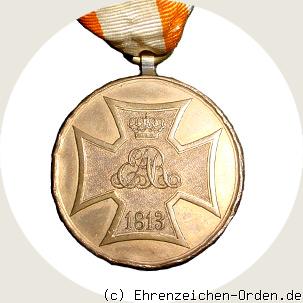 Kriegsdenkmünze für die Freiwilligen von 1813