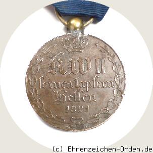 Kriegsdenkmünze Hessen-Kassel 1814-1815 Kämpfer
