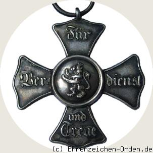 Silbernes Verdienstkreuz 1848 Rückseite