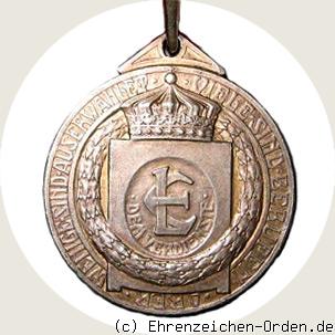 Silberne Verdienstmedaille für Kunst und Wissenschaft 1904 Rückseite
