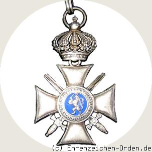 Verdienstorden Philipps des Großmütigen – Silbernes Kreuz mit Krone und Schwertern Rückseite