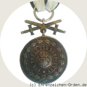 Silberne Verdienstmedaille mit Schwertern (3.Prägung)