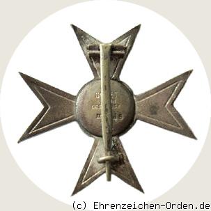 Ehrenkreuz 1.Klasse Hanseatischer Landesverein vom Roten Kreuz Rückseite