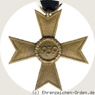 Kriegsverdienstkreuz 2.Klasse 1939 Rückseite