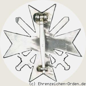 Kriegsverdienstkreuz mit Schwertern 1.Klasse 1939 Rückseite