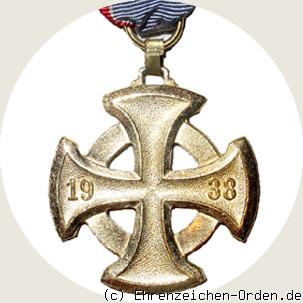 Luftschutz-Ehrenzeichen 1.Stufe Kreuz Rückseite