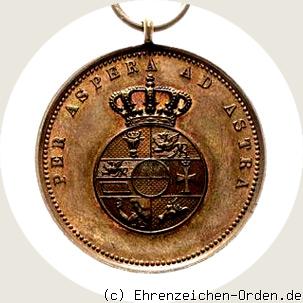 Bronzene Verdienstmedaille Friedrich Franz IV. Rückseite