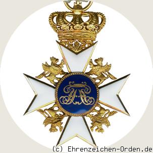 Hausorden der Wendischen Krone Ritterkreuz Rückseite