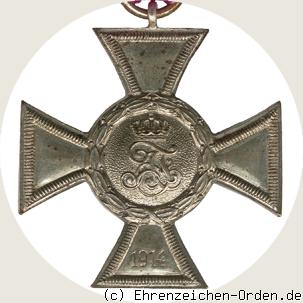 Kreuz für Auszeichnung im Kriege 2.Klasse 1914 Rückseite
