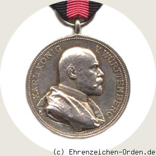 Erinnerungsmedaille zum 25. Regierungsjubiläum König Karl 1889
