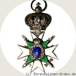 Hausorden der Wachsamkeit / Vom Weißen Falken Ritterkreuz 2.Klasse mit Schwertern Rückseite