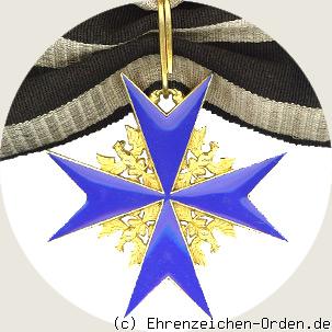 Orden Pour le Merite für Militärverdienst  Ordenskreuz mit Eichenlaub Rückseite