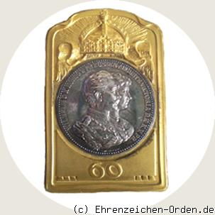 Ehejubiläums-Medaille zur diamantenen Hochzeit 1888