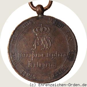Kriegsdenkmünze für Kämpfer 1813 (kantige Kreuzarme) Rückseite