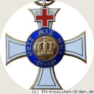 Königlicher Kronen-Orden 3.Klasse mit Genfer Kreuz 1872-1874