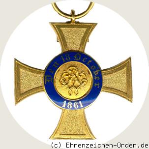 Königlicher Kronen-Orden 4.Klasse mit Genfer Kreuz 1872-1874 Rückseite