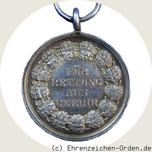 Rettungsmedaille mit Band 1833 (Stempel 1833) Rückseite