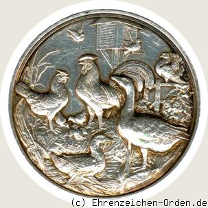 Staatspreis für Geflügelzucht in Silber 1887