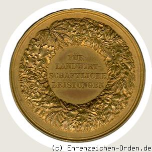 Staatspreis für landwirtschaftliche Leistungen in Bronze (3.Stempel) 1902 Rückseite