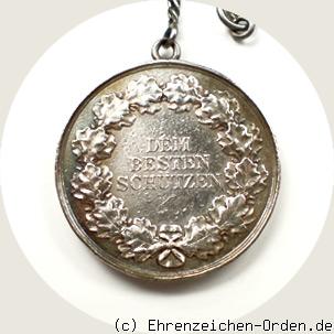 Schieß-Preismedaille Kaiser und König Wilhelm I. 1861 Rückseite