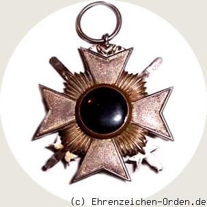 Fürstlich Reußisches Ehrenkreuz 3.Klasse mit Schwertern Rückseite