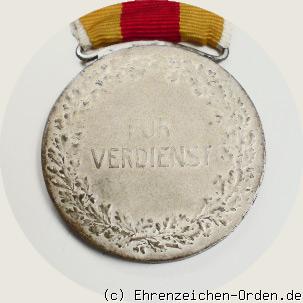 Silberne Verdienstmedaille Friedrich II. 1908 Rückseite