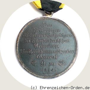 Freiwilligen-Medaille des V.Armeekorps 1814