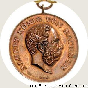 Bronzene Verdienstmedaille für Landwirtschaft König Albert (tragbar)