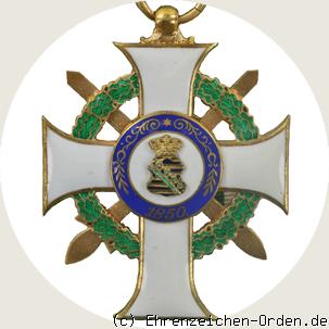 Albrechtsorden Ritterkreuz 1.Klasse mit Schwerter (2. Form) Rückseite