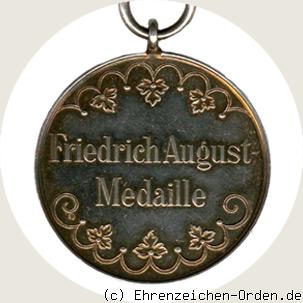 Friedrich August Medaille in Silber 1905 Rückseite