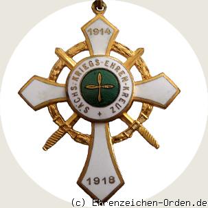 Sächsisches Kriegsehrenkreuz 2. Klasse Rückseite