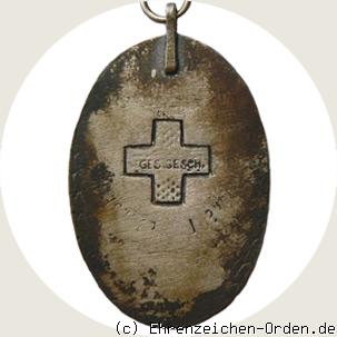 Ehrenzeichen des Sächsischen Landesvereins vom Roten Kreuz 3. Klasse Rückseite