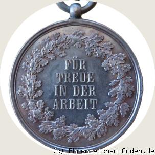 Medaille für Treue in der Arbeit 2.Form König Georg 1902 Rückseite