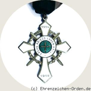 Sächsisches Kriegsehrenkreuz 2.Klasse Rückseite
