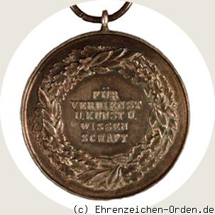 Silberne Medaille für Kunst und Wissenschaft 1889 Rückseite