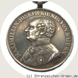 Silberne Militär-Verdienstmedaille König Max Josef I. 3.Prägung